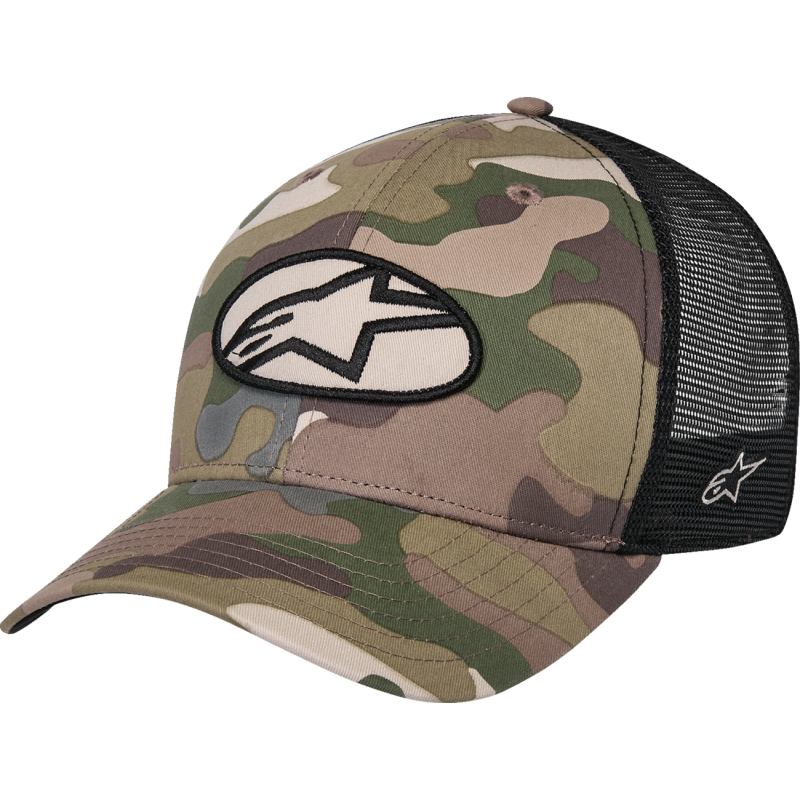 Alpinestars HAT CRV BILL TRUCK OBLIQUE CAMO GREEN OS