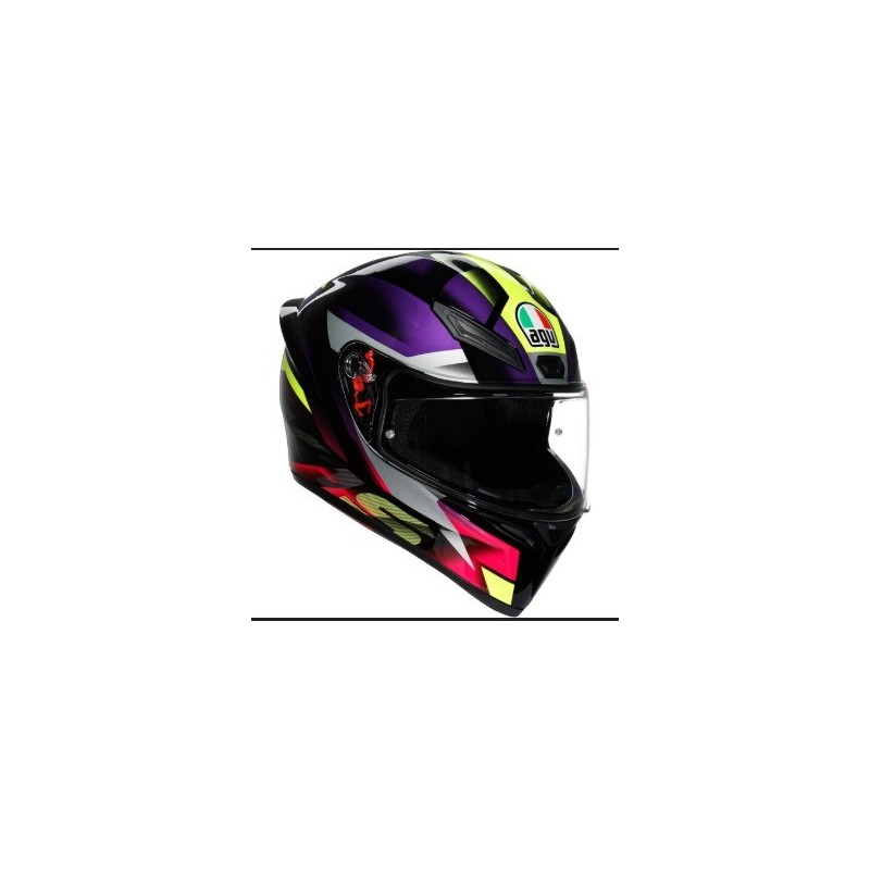 AGV K1 S FASTLAP Noir-Mauve-Rose