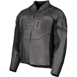 Icon - Manteau en Cuir Contra 3 Rizz Rizz STEALTH