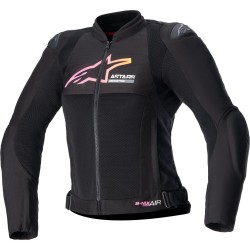 Alpinestars Stella SMX Air - Manteau pour Femmes Noir/Jaune/Rose
