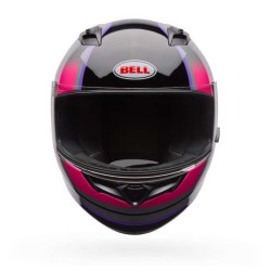 BELL QUALIFIER MC GRID NOIR-ROSE